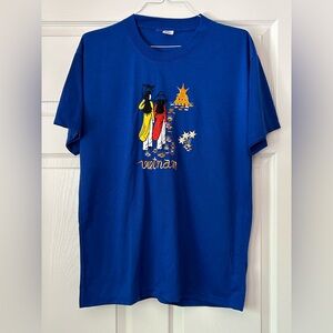 Vintage Blue Graphic Tourism T-Shirt